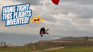 Hang Tight! This Flight's Inverted! 😂 Torrey Pines Gliderport San Diego, CA