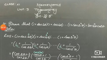 Class 11th Maths UNIT 3 Exercise 3.5 Q.No.10
