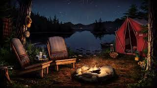 Yusuf Truth "Surah insan & Mursalat"  ' With Animated Background ⛺❤ CampFire By The Lake Ambience '