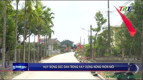 Huy động sức dân trong xây dựng nông thôn mới