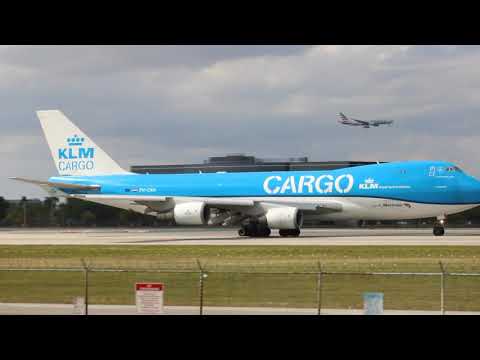 KLM Cargo 747-406/ERF (PH-CKA) takeoff from MIA