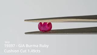Royal Crimson Glow ❤️ GIA Burma Ruby 1.49ct Cushion Cut Gemstone ✨