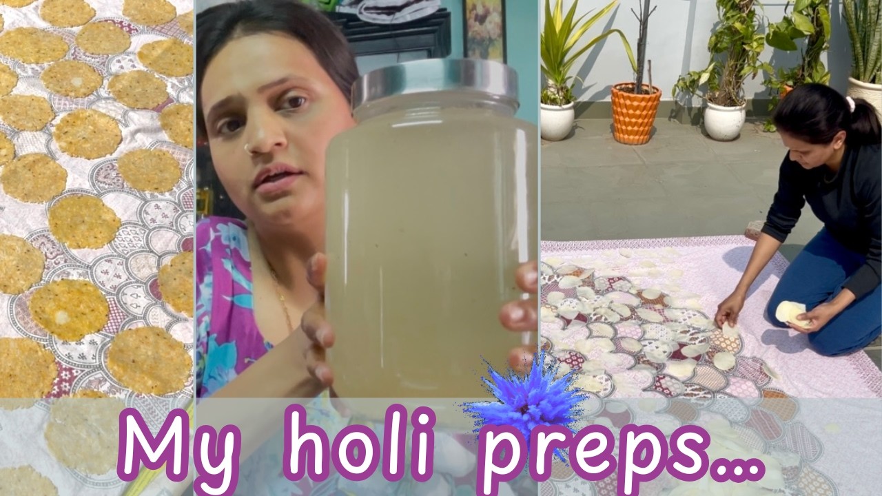My Holi Preps 2026 🌸 | Papad Making, Kanji Recipe & Festive Home Prep | Life with Simmi