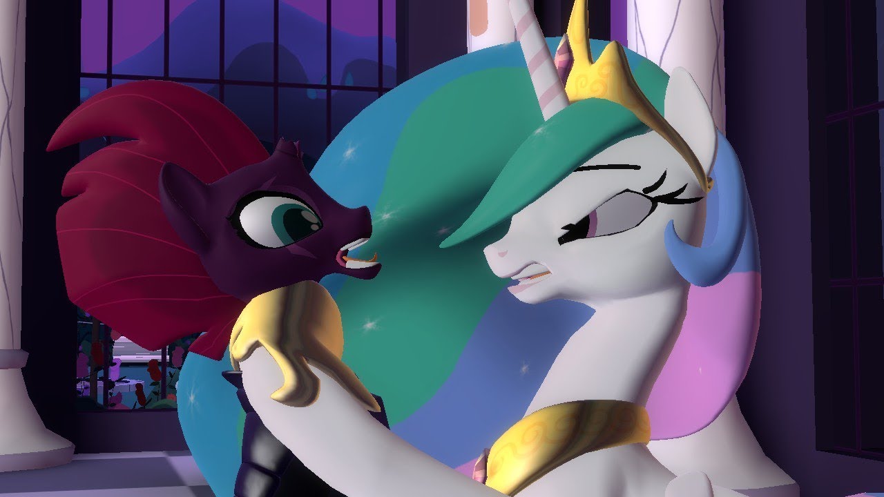 Princess Celestia vs Tempest Shadow - YouTube