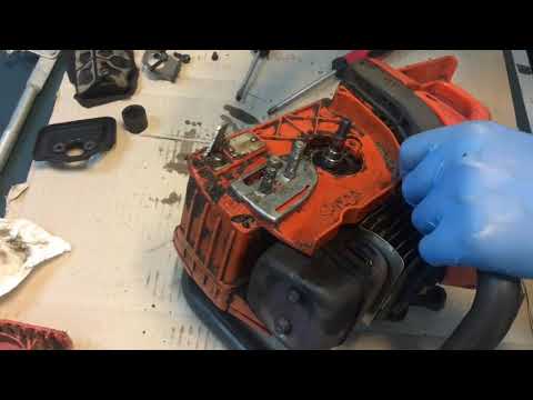 Changed bearings with seals on a Husqvarna 136 137 141 142 chainsaw