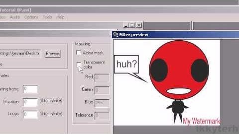 Add watermark to video( VirtualDub).