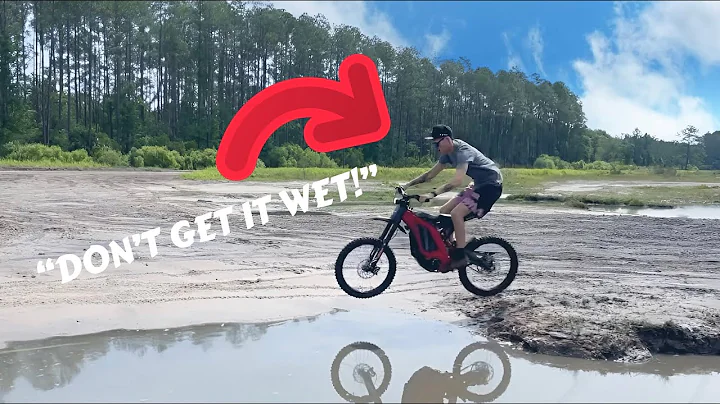ELECTRIC DIRTBIKE ON MUDDY DIRTBIKE TRAILS!