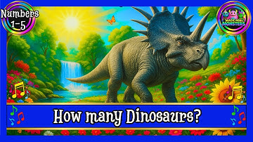 How many Dinosaurs 1-5 | Counting Dinosaurs | Number Fun | Magic Mini Monsters #magicminimonsters