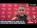 Olivia Moultrie: Portland Thorns FC Postgame Presser vs. Angel City FC | 10.19.25