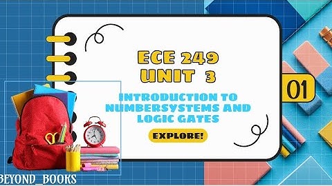 ECE 249 UNIT 3 INTRODUCTION TO NUMBER SYSTEMS AND LOGIC GATES PYQS