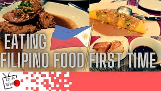 Eating FILIPINO FOOD for the FIRST TIME