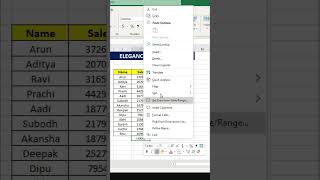 FIlter Greater than 20000 sales #excel #msexcel #msexceltutorial #filter #shorts #ytshorts