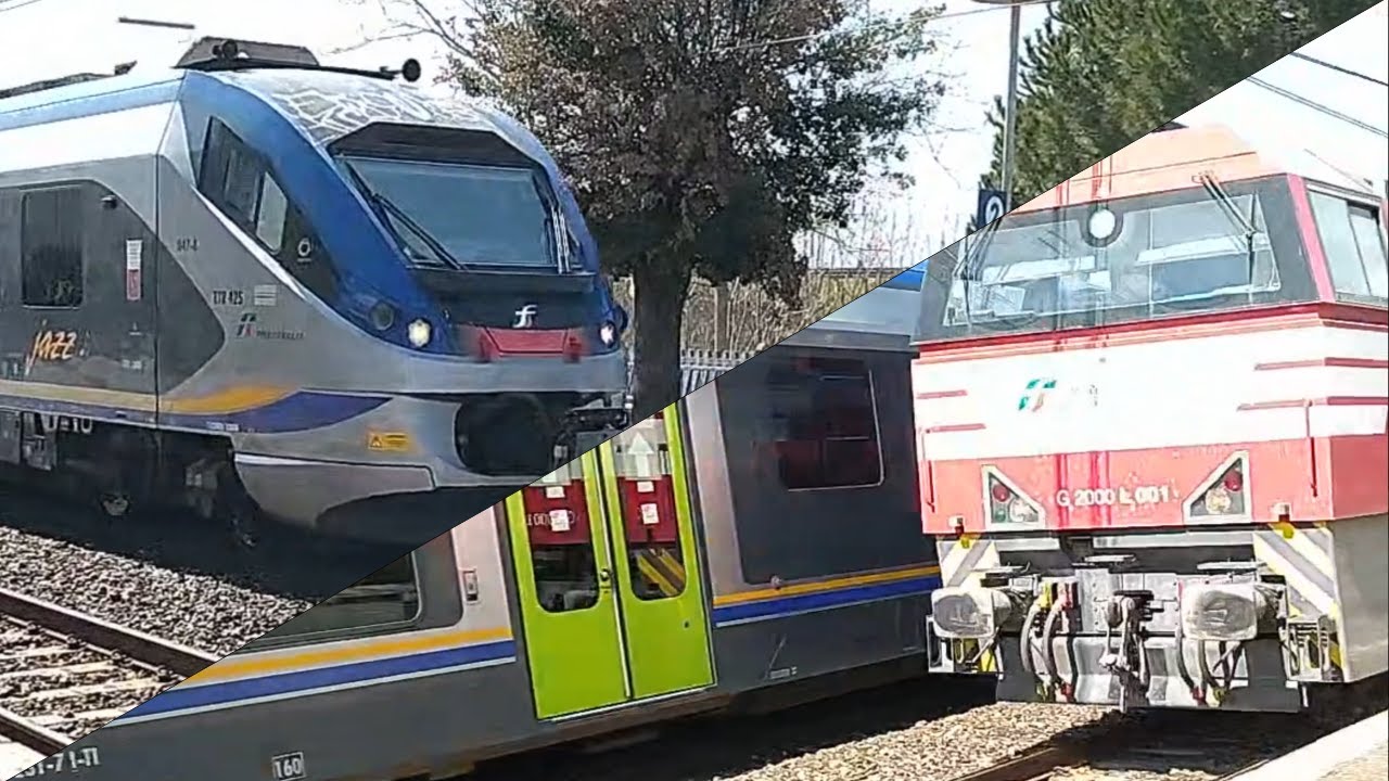 Treno Regionale 19414 con Jazz ETR425.047 + "Il Biancone" G2000.001+E652.035 a Castagneto Carducci