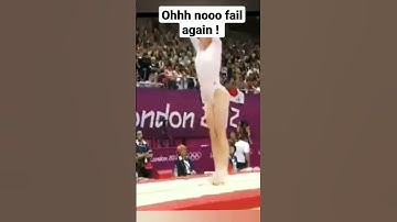 Ohhh fail again in gymnastics #shorts #funny #funnyvideo #gymnast