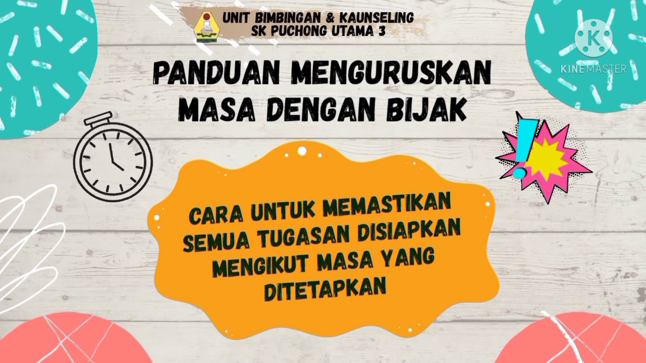 Panduan Pengurusan Masa Dengan Bijak Ubk Skpu3 Youtube