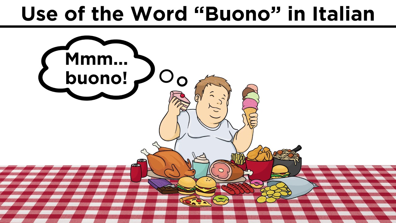 Use Of The Word Buono In Italian Youtube