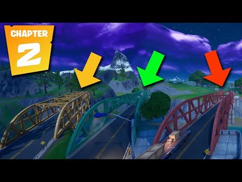 Fortnite: Dance at the green, yellow and red steel bridge