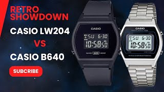 Casio LW-204-1B vs. B640W: Battle of Retro Digital Watches