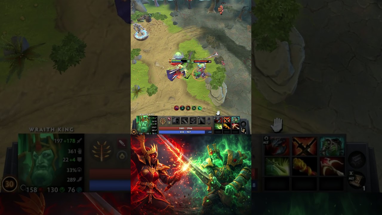 Who Reigns Supreme? Legion Commander vs Wraith King!