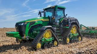 Big Tractors Working Ground Tillage Farm Progress Show