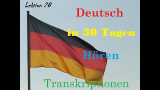 Deutsch in 30 Tagen. Lektion 28.