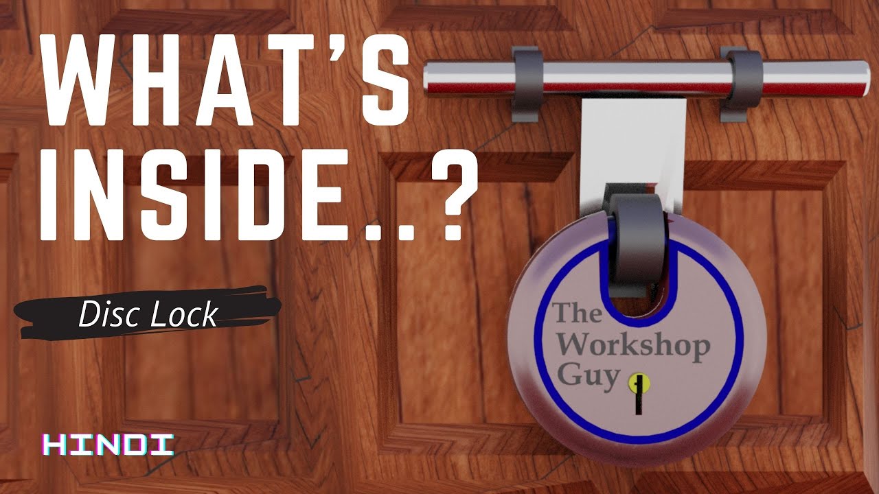 Working of the Disc Lock...🧐🧐 | 3D Animation 🙂🙂| Shutter Lock Working ...