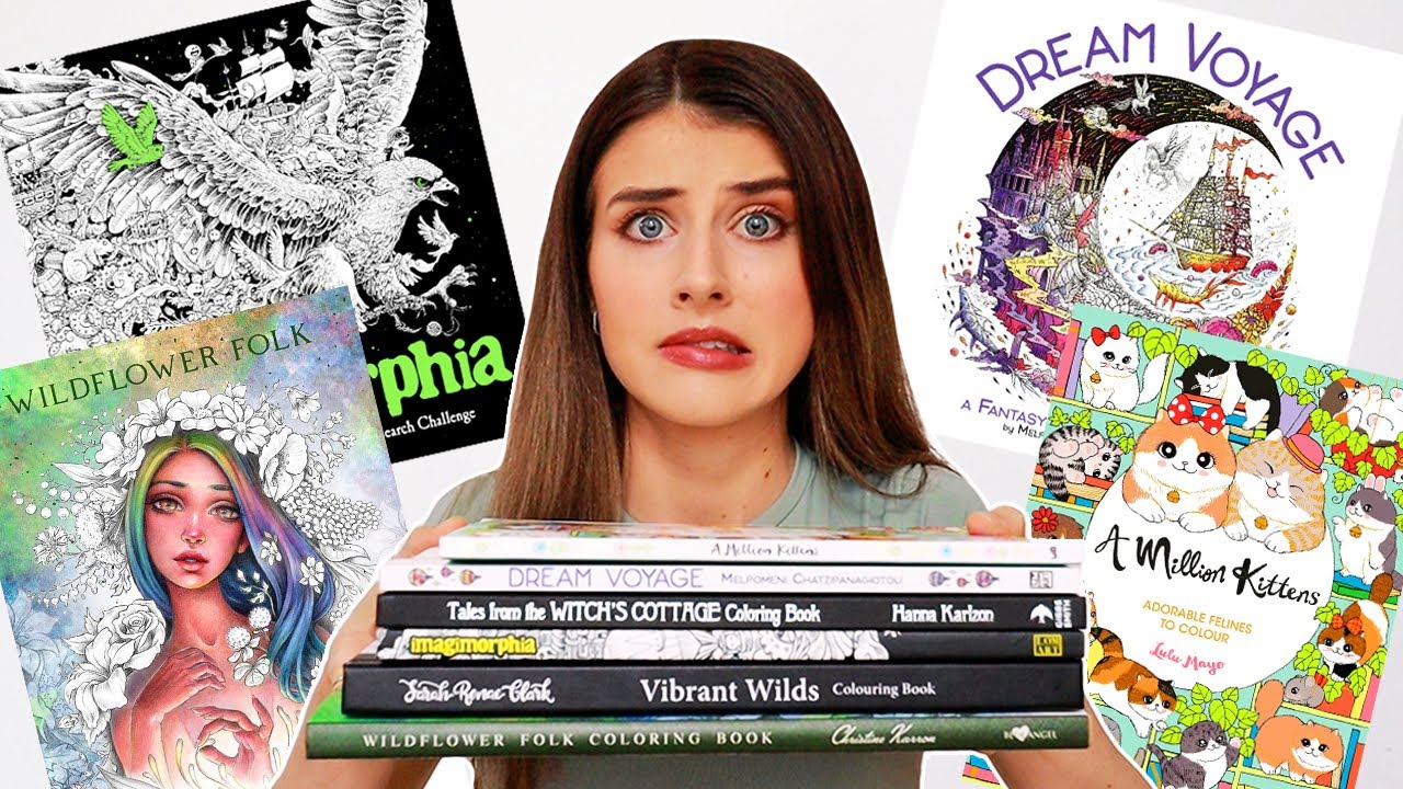 Я купила САМЫЕ ПУГАЮЩИЕ раскраски // Раскраски для взрослых ✨