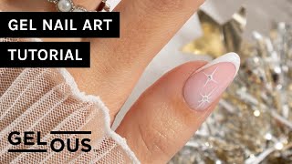 Trending Minimal Stars & French Tips Gel Manicure | Gel Nail Art Tutorial | Gelous Gel Nail Polish