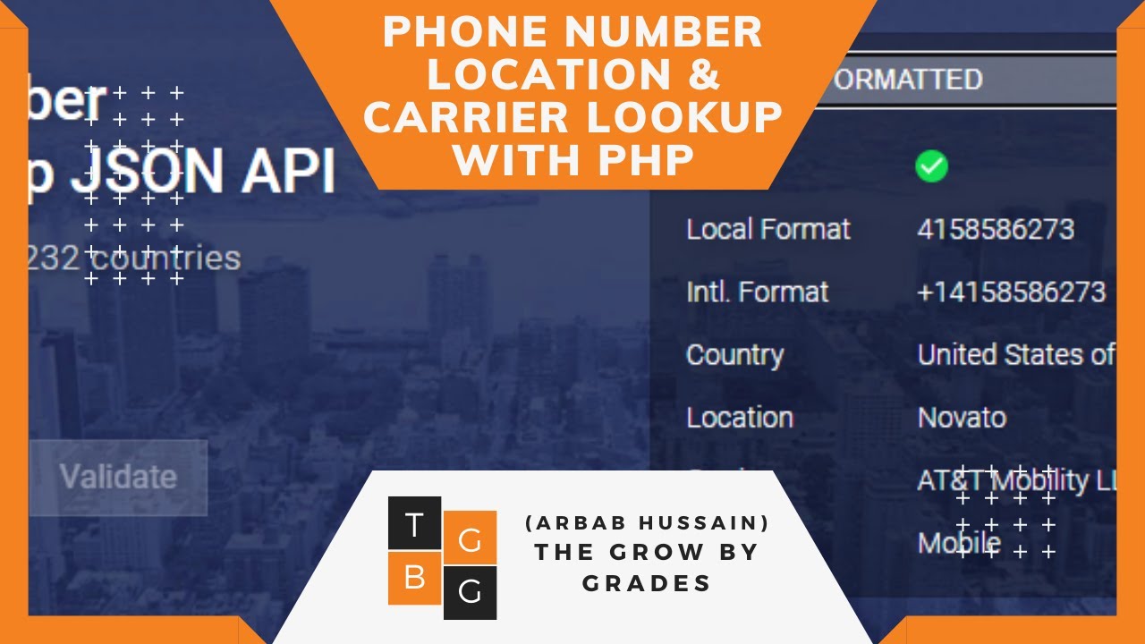 How to find phone number location carrier in php with api youtube