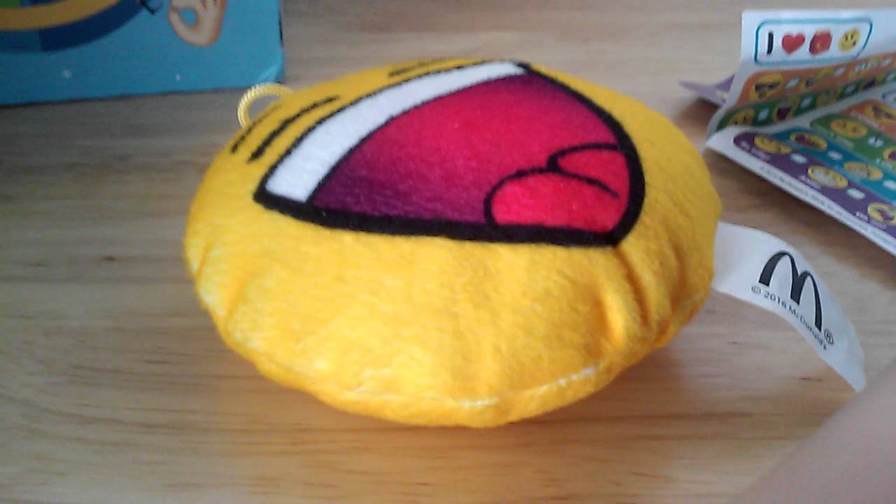 McDonald's emojis 2 happy face keychans☺ YouTube