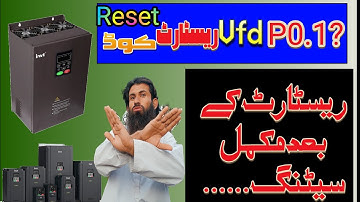 how to reset invt solar inverter VFD setting||vfd program reset code||
