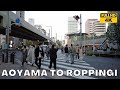 [4K60]Walking Tokyo | Aoyama to Roppongi through Azabu wealthy residential area(December 4, 2021)
