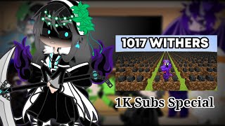 The Titans + 3 Titanesses React to: "1,017 Withers VS Minecraft SMP..." By Spoke