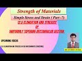 Derivation on Elongation & Stress  | Rectangular Tapering Section | Simple Stress-Strain (Part-7)