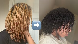 combing out my locs😱 watch the transformation | yung$lb