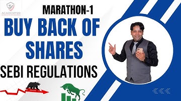 BUY BACK OF SECURITIES | MARATHON-1| CMSL MARATHON | CS EXECUTIVE CMSL | SEBI BUY BACK REGULATIONS