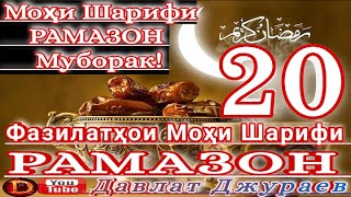 Фазилатҳои моҳи шарифи Рамазон қисми-20