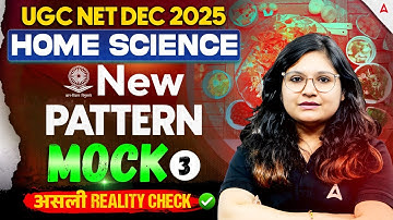 UGC NET Home Science | UGC NET Home Science Mock Test #3 By Prerna Mam