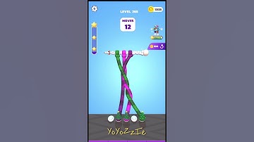 Tangle Master 3D - Level 265 & Level 266, Walkthrough, #shorts