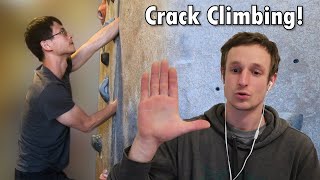 Pro Climber Coaches Gym Climber to Learn Crack Climbing in 35 Days - f.t. WideBoyz screenshot 4