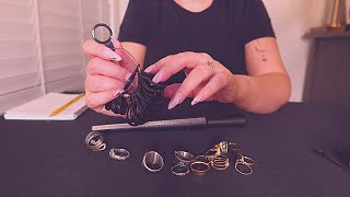 ASMR Taking Your Jewelry Measurements 💍 soft-spoken 💍 personal attention + pencil writing screenshot 4