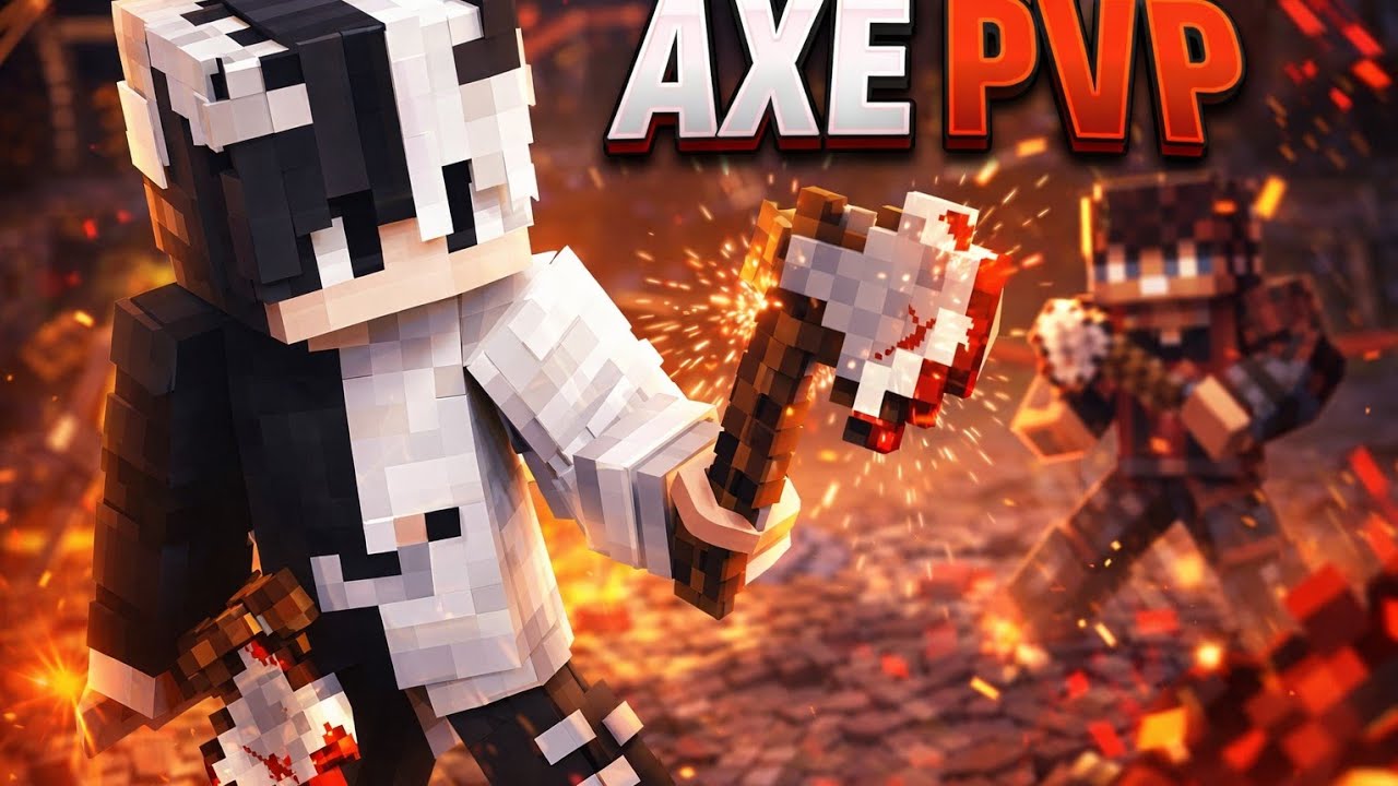 My Friend Challenged Me in Axe PvP 😈 | Minecraft PvP Fight 🔥