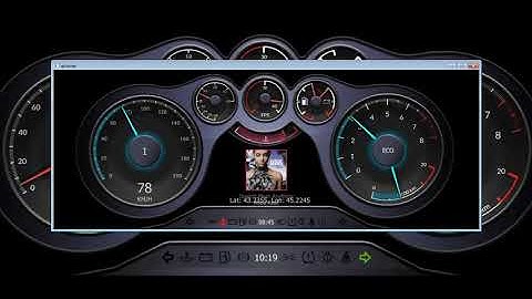 Instrument Cluster built with Qt