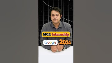 💥Google Summer Internship For MCA Students🤩Software Engineering 2025💥#shorts #mca #google #intern