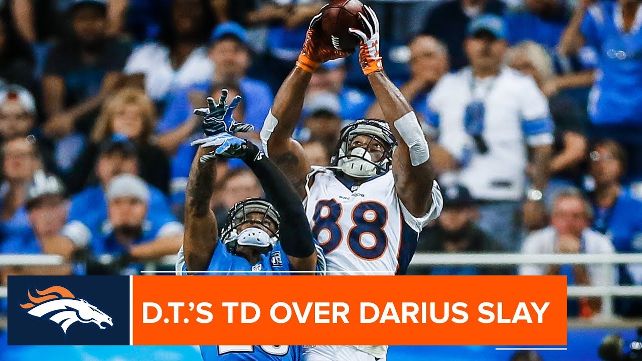 Demaryius Thomas' Leaping TD Grab Over Lions CB Darius Slay | Denver Broncos Highlights