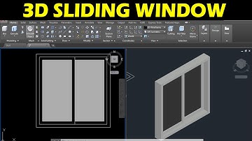 3D SLIDING WINDOW IN AUTOCAD FOR BEGINNERS