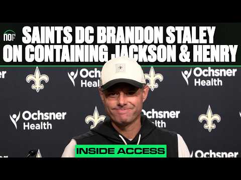 Saints DC Brandon Staley on containing Lamar Jackson and Derrick Henry & defensive rotations