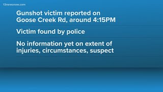 Virginia Beach police investigate gunshot victim on Goose Creek Road