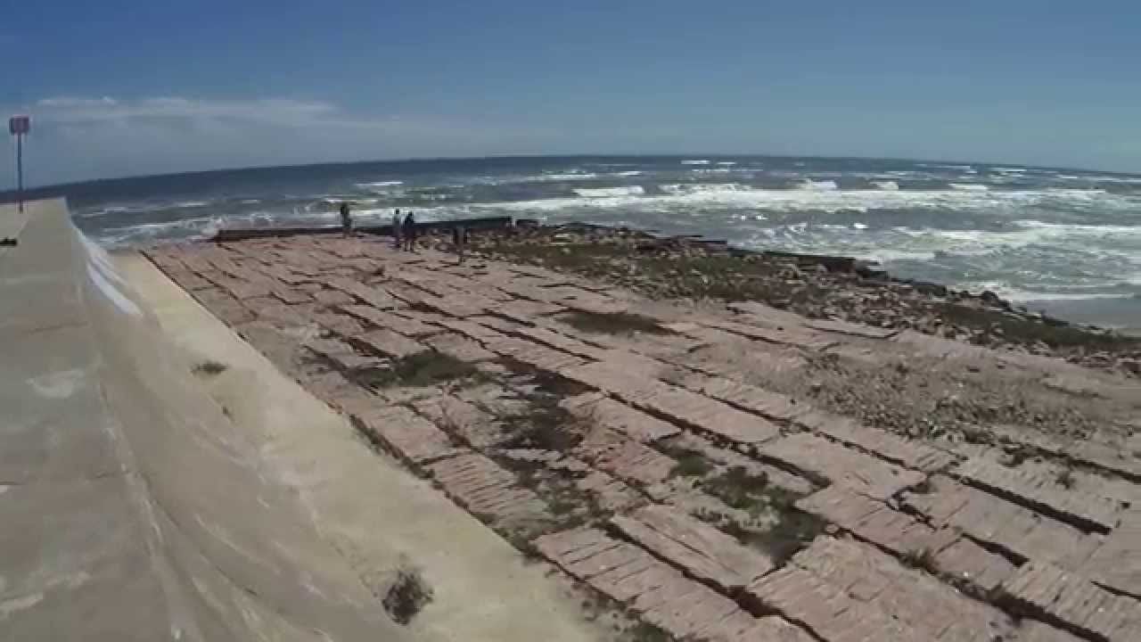 Galveston Island, Texas West End Of Seawall YouTube
