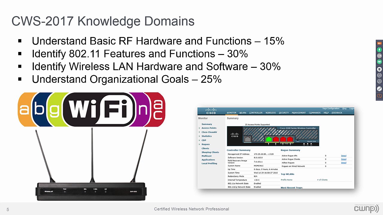 Certified Wireless Specialist Cws And Certified Wireless Technician Cwt